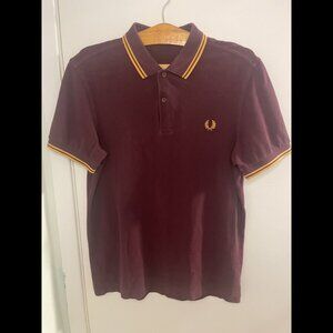 Discontinued Fred Perry Maroon/Gold Polo (M)